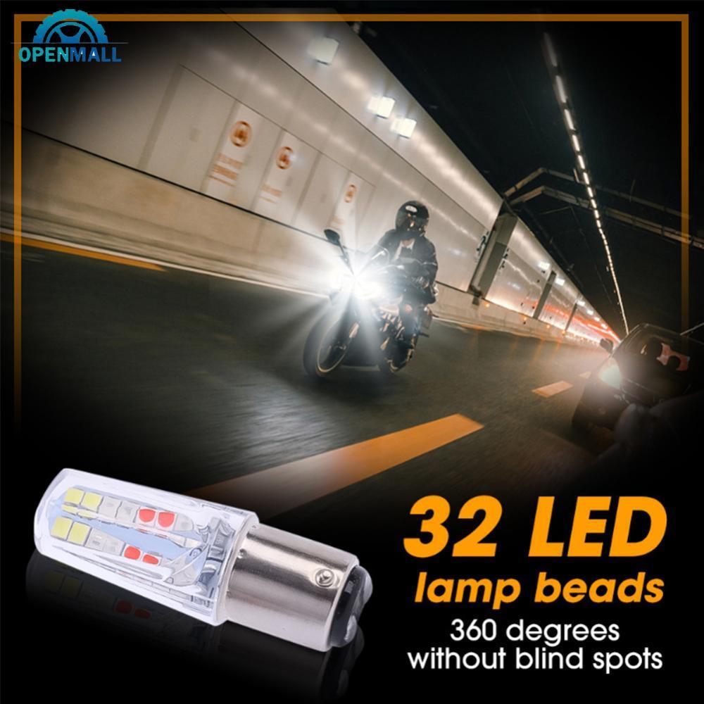 OPENMALL 1157 Luz Traseira Da Motocicleta Sinal De Volta 2835 32smd Bay15d Freio Duplo Contato Strobe Acessórios Ilumina