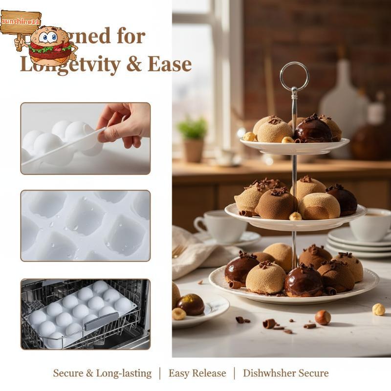 Sol 15 Cavidade Avelã Molde De Silicone 3D Castanha Bolota Em Forma Para Bolo Mousse De Chocolate DIY Cozimento Nãosti P