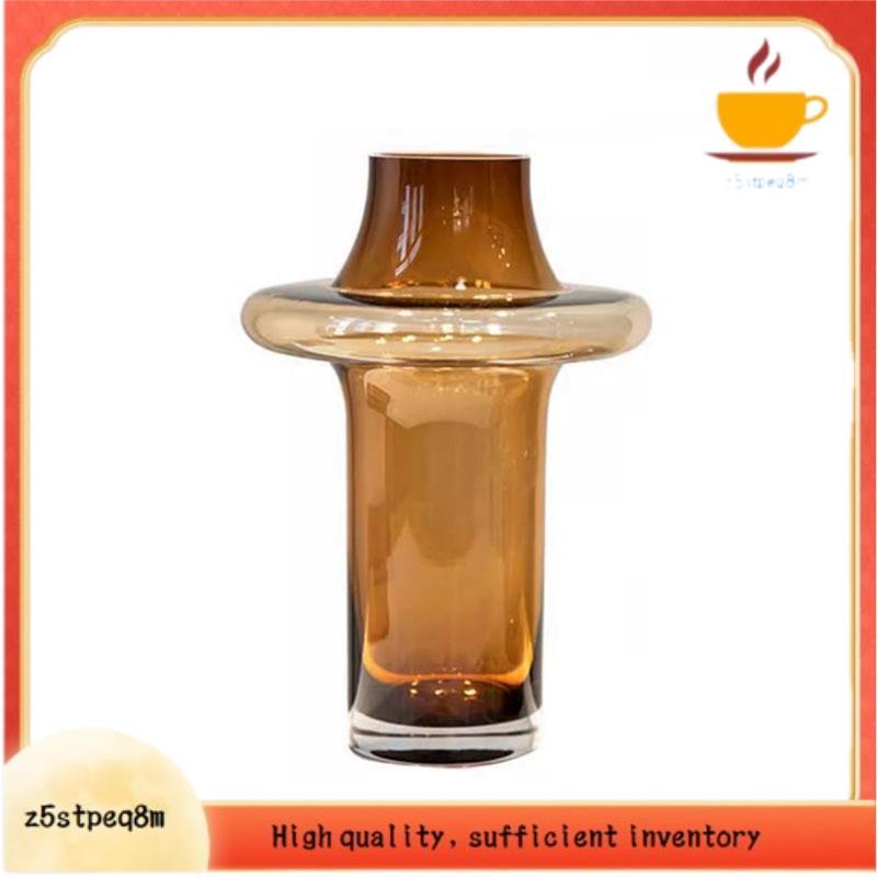 Vaso De Vidro Cor Âmbar Em Forma De Torre Flores Hidroponia Decoração De Mesa Casa Arranjo Para Tamanho Grande