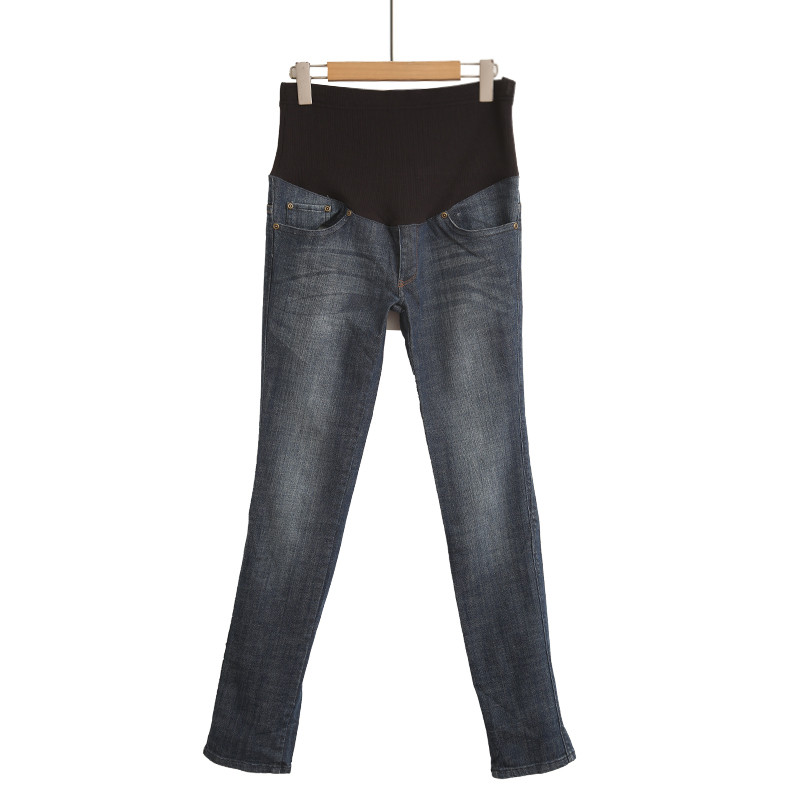 Calças de brim para grávidas 2025 primavera outono exterior Wear moda solta calças de perna larga calças magras Leggings