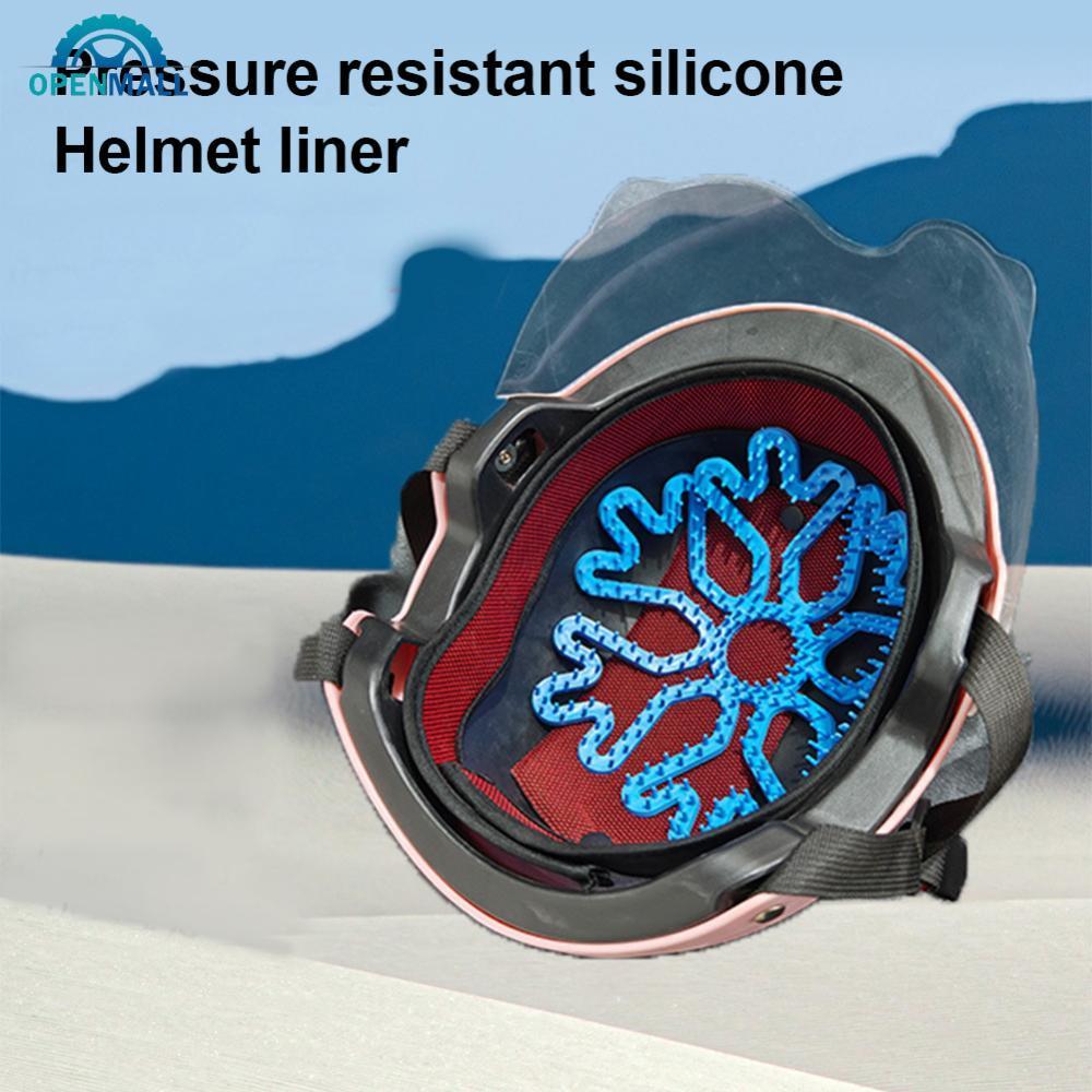 OPENMALL Forro De Capacete De Motocicleta Almofada De Silicone Anti-Deformação Ventilar Respirável Ciclismo Ventilação T
