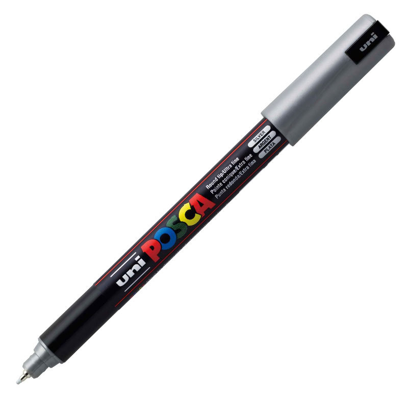 Caneta Posca PC-1MR Prata Uni-Ball