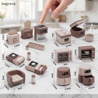 [bagreny] 112 Mini Casa De Bonecas Forno De Microondas Utensílios De Cozinha Pretend Play Móveis Realistas Crianças Cena