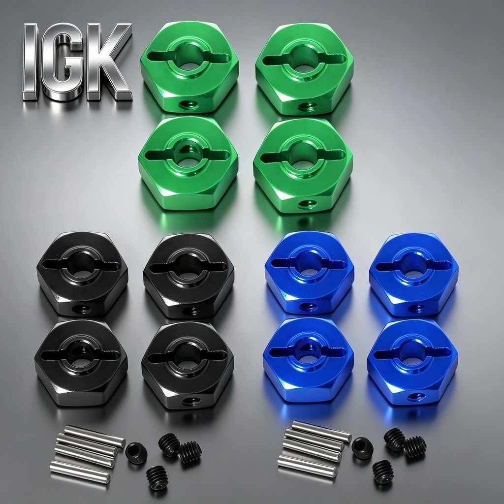 4 Unidades De Alumínio 12 Mm Acoplador De Cubo De Roda Hexagonal Para Losi 1/18 Mini LMT 4X4