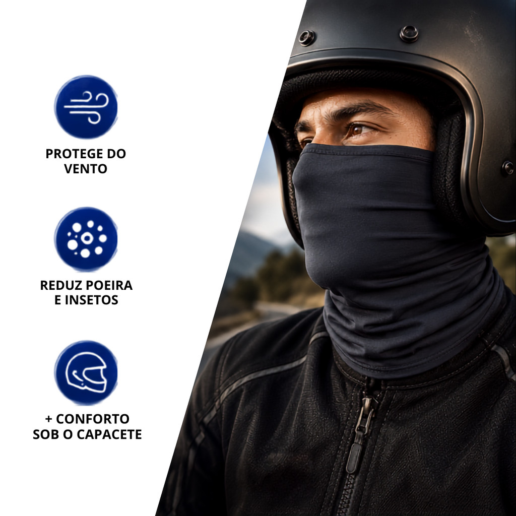 Bandana Tubular Balaclava Proteção Cabelo Uber Moto Uv50+