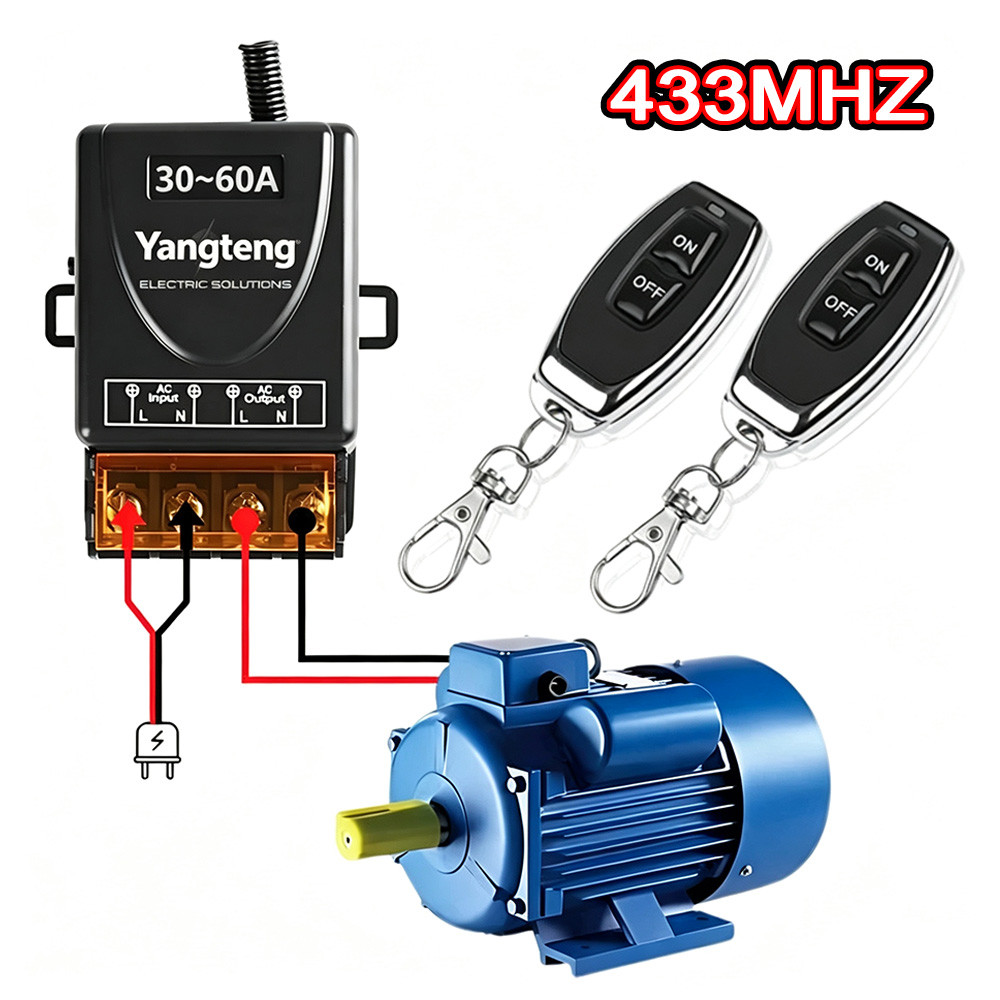 Interruptor Controle Remoto Sem Fio/Módulo Relé Controle Remoto 110v 220v 30a On / Off 1ch 433mhz
