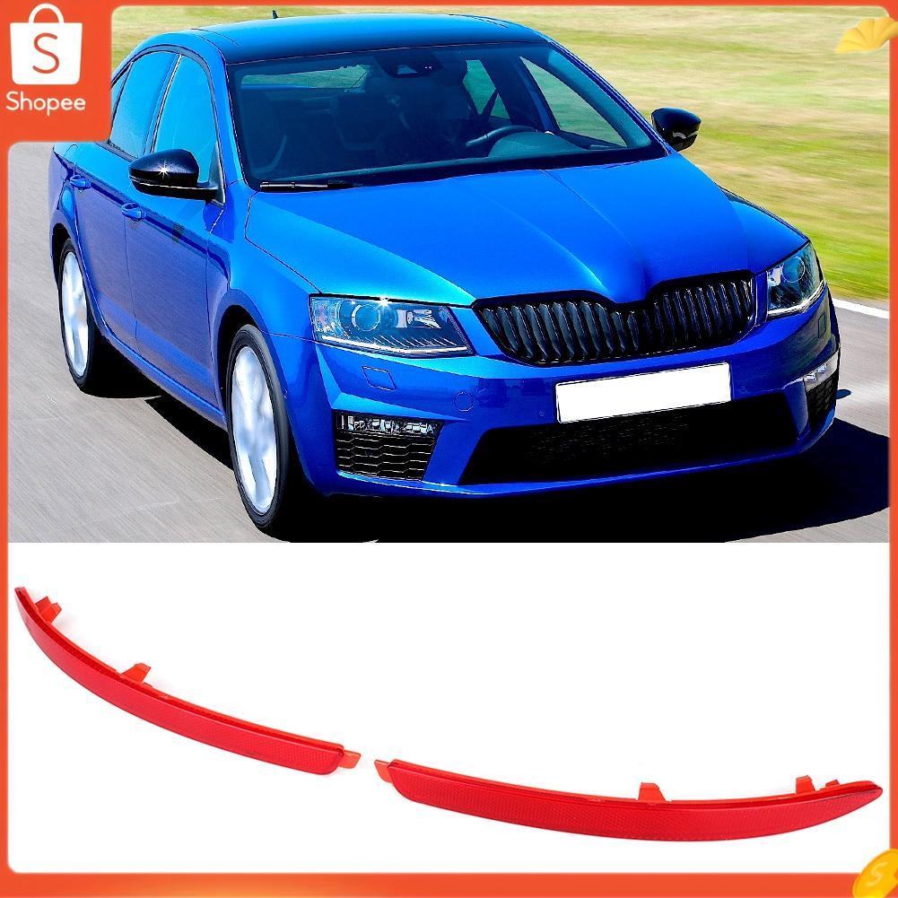 Hap 2 peças refletores de para-choque traseiro 1Z0945105 adequados para Skoda Octavia 2010-2014