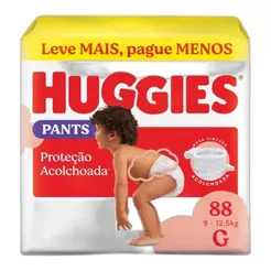 Fralda Huggies Máxima Proteção Roupinha G Max 88 Unidades