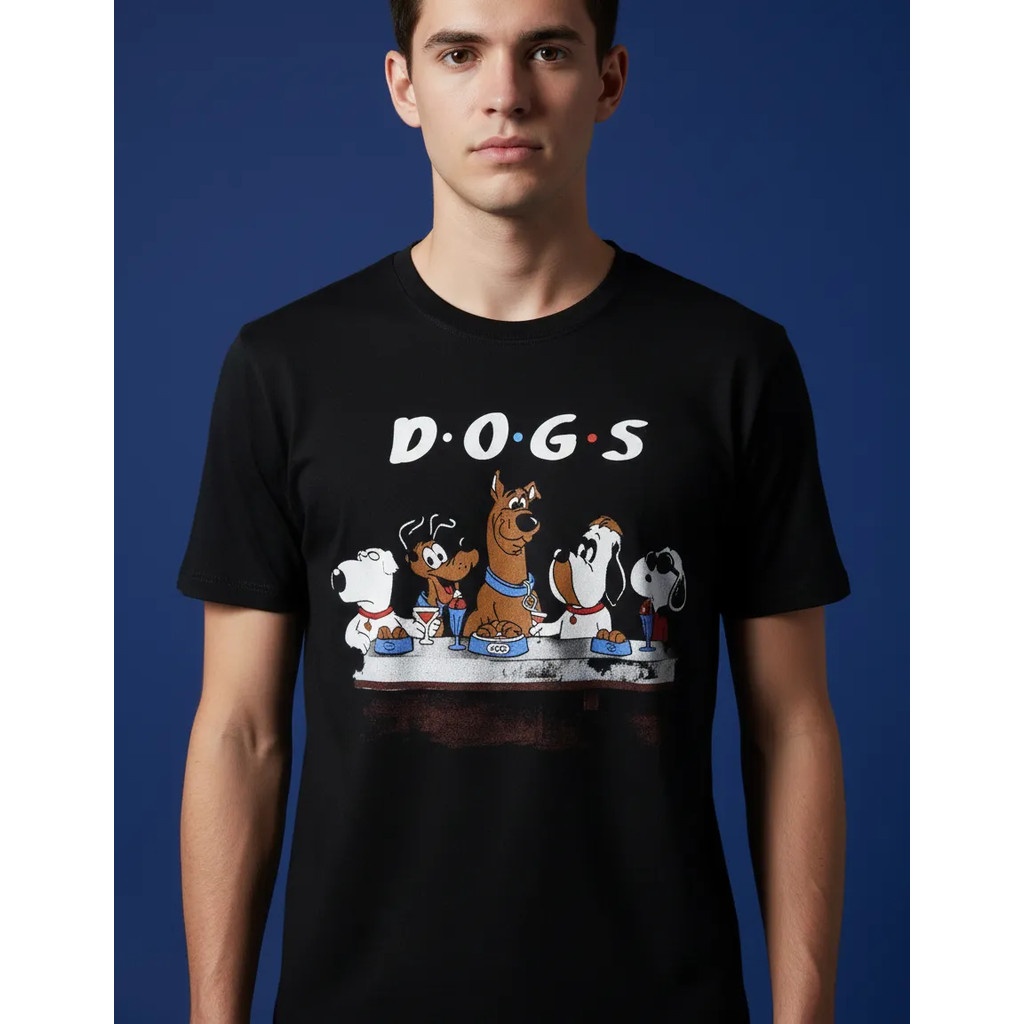 Camiseta Blusa Dog Cachorro Brian Pluto Scooby Doo Snoopy Sátira Friends HCD518