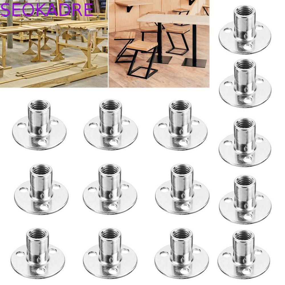 SEOKADRE Porca De Placa De Ferro , Aço Carbono , 10 Peças Para Carpintaria , Tala , Porcas , Acessório De Móveis Galvani