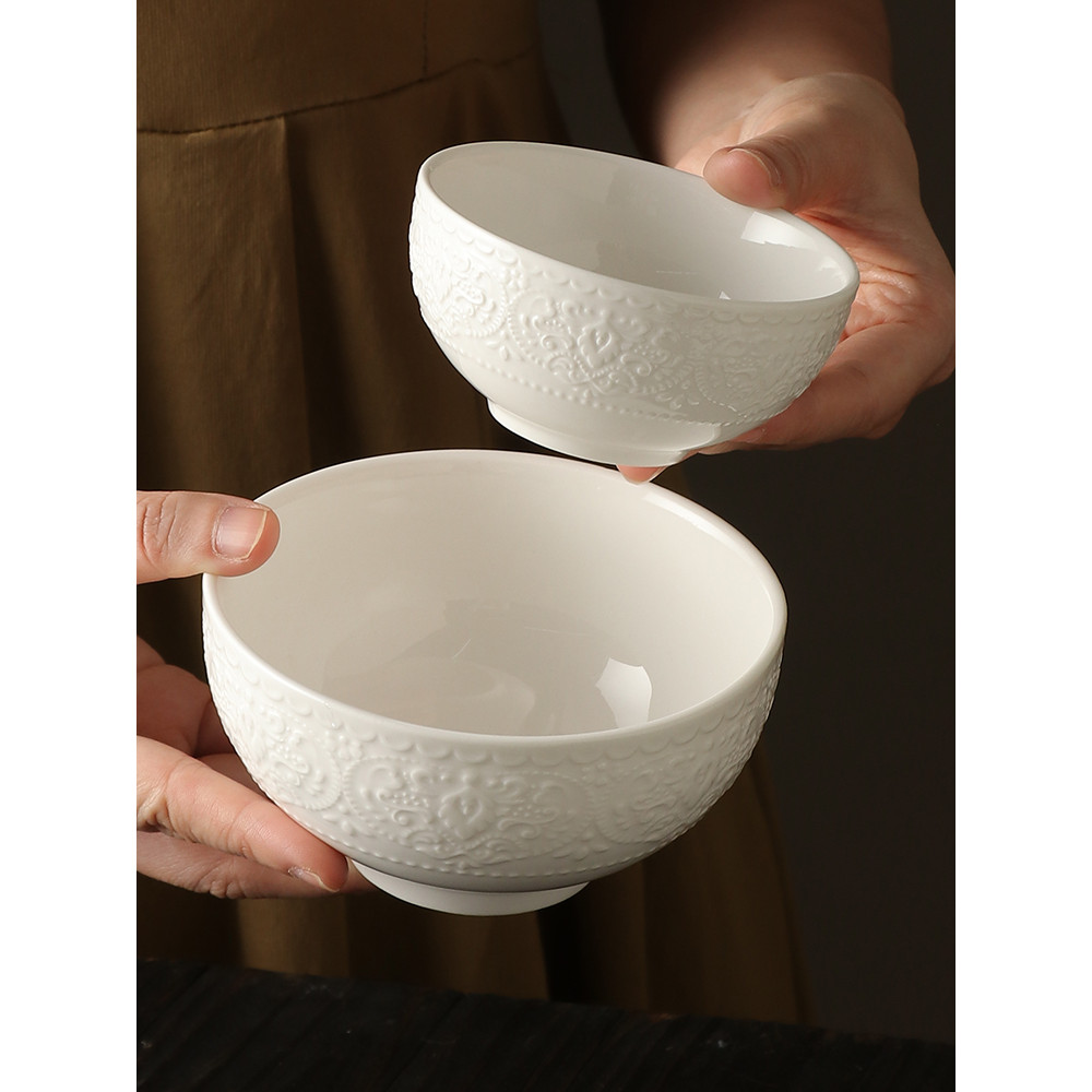Tigela de arroz especialmente linda tigela de arroz tigela de macarrão tigela pequena doméstica tigela de porcelana tige