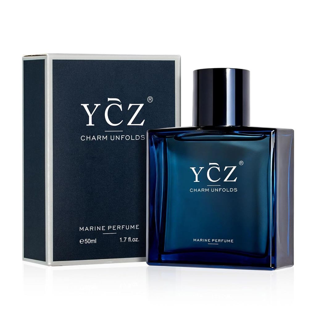 Perfume Masculino Ycz Charm Unfolds Marine, 1,7 oz. Eau de Parfum de Longa Duração para Homens, Fragrância Oriental Amad