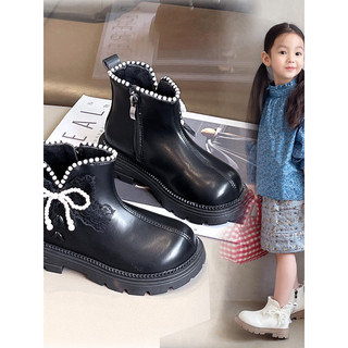 Meninas botas crianças Martin botas curtas 2025 outono inverno novo estilo botas de algodão pequena princesa mais veludo