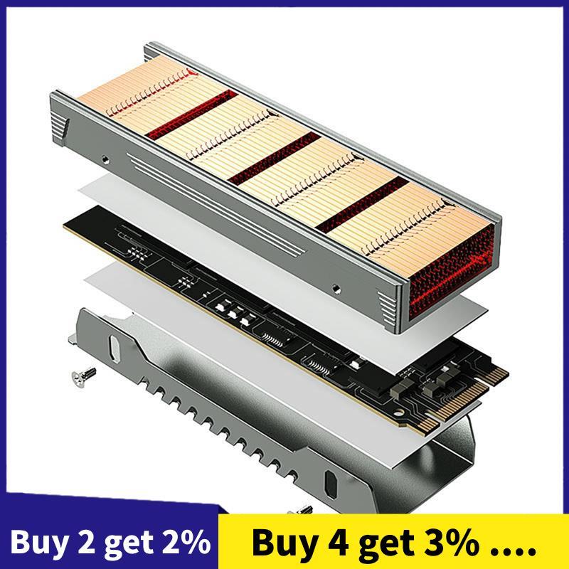 M . Dissipador De Calor SSD De 2 NVME , Passivo De Alto Desempenho Com Estrutura De Alumínio De Aletas De Cobre Almofada