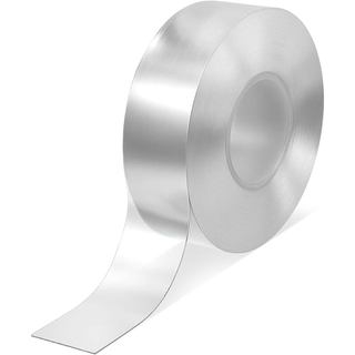 Curtain Rod Glide Tape, Shower Curtain Rod Cover, Clear Shower Ring Tapes, Quiet Curtains Rods Slide Smooth Tapes Transp