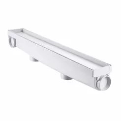 Ralo Banheiro Linear Oculto 6x50 Invisível Piso Cor Branco