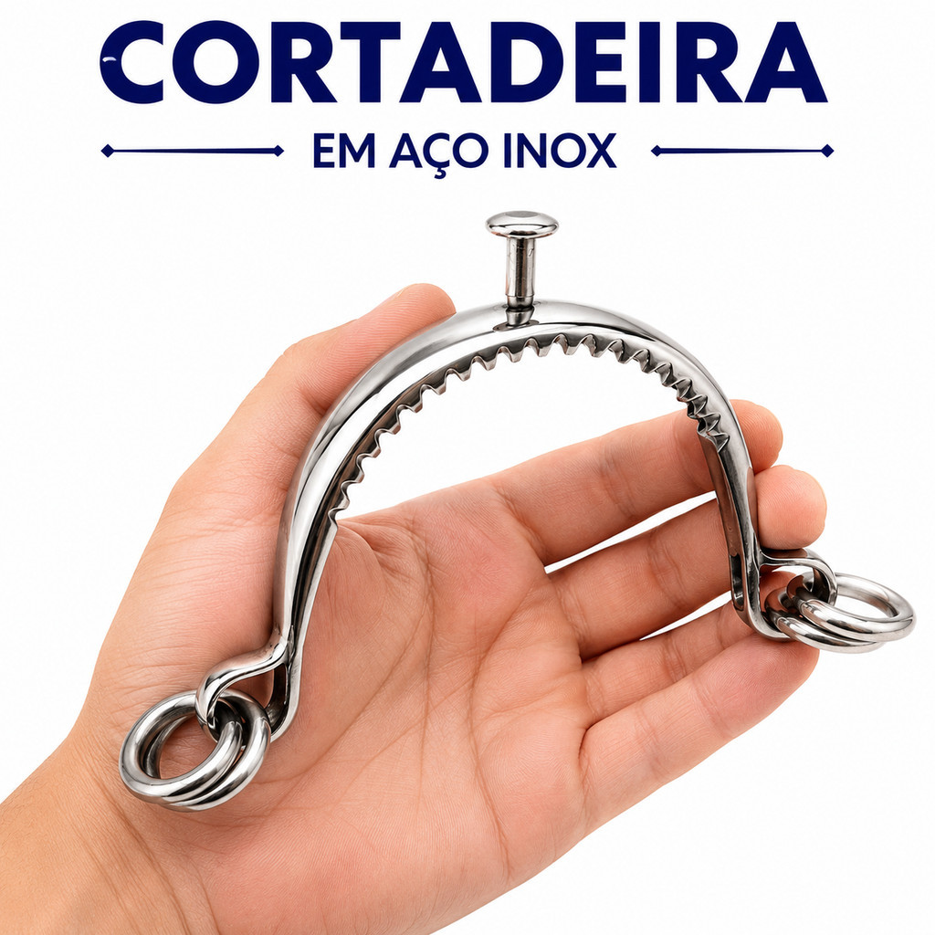 Cortadeira de latinha para cavalo freio inox