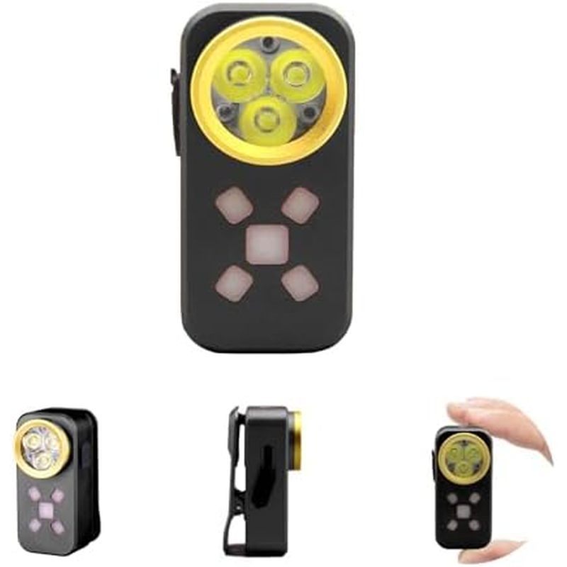 可充电 EDC 手电筒,500 流明便携式夹式灯,可充电口袋手电筒,IP68 防水迷你 EDC 手电筒,用于信号、露营、紧急情况(绿色)