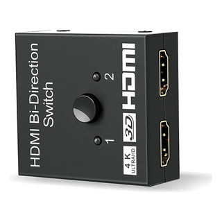 Switch HDMI Bidirecional 4K 2x1 & 1x2 Suporta 3D e Áudio HD FY-820