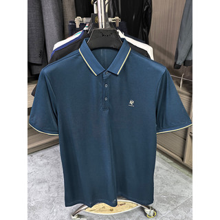 Etiqueta de corte de gabinete de retirada Yajia!Camisa POLO masculina de manga curta com lapela, gola legal, sensação ab