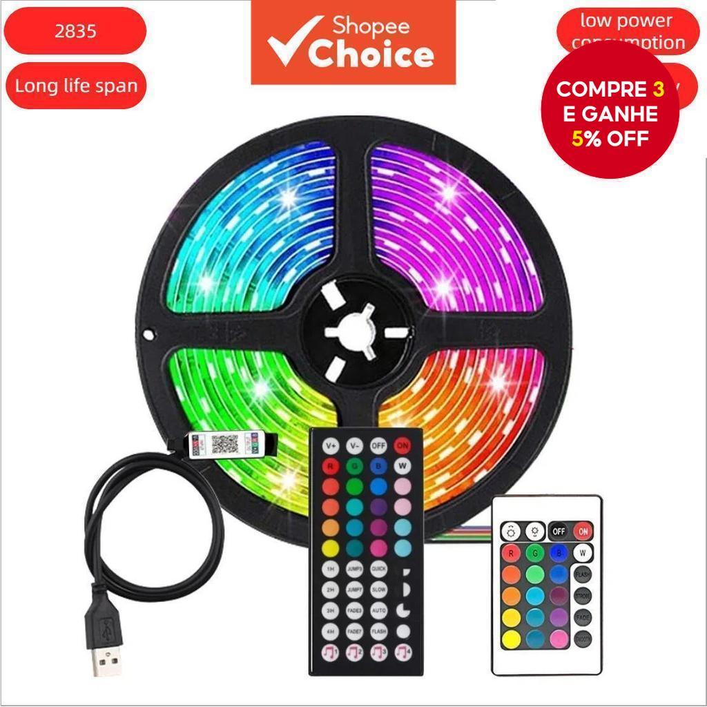 Luzes De Tira led Usb 5050 rgb 16 Cores Mudando Controle Remoto De Aplicativo Para Quarto Sala De Estar TV Cozinha Decor