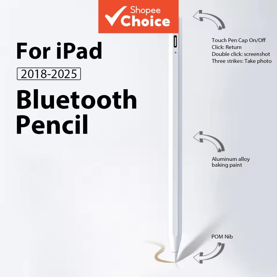 Caneta Stylus para Apple Pencil 2026 iPad Air 11 13 M2 M3 Pro 13 11 M4 M5 5/6/7/8/9/10a/11a Gerações Air 4 Air 5 com