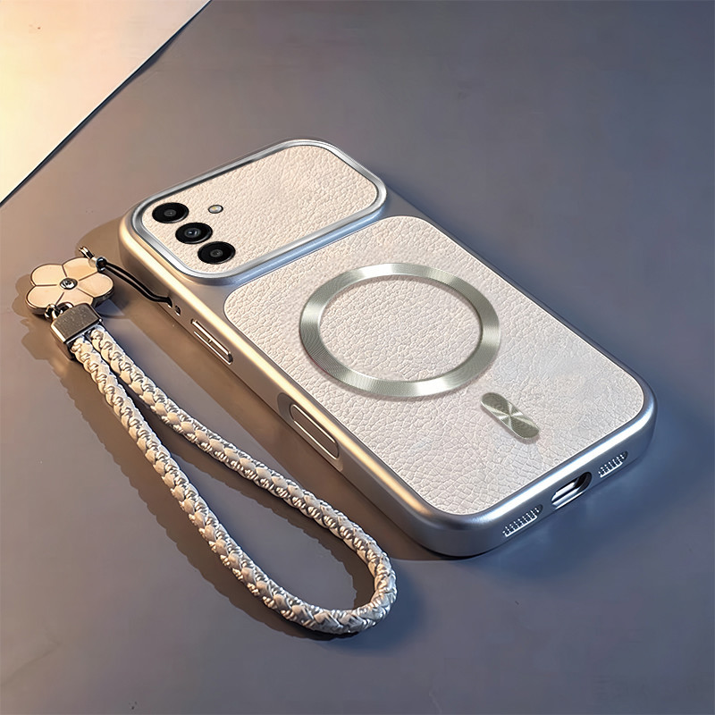 Capa TTTL para Samsung A15 A25 A55 5G A35 Capa de telefone Novo padrão de couro Capa magnética de cauda redonda Espelho