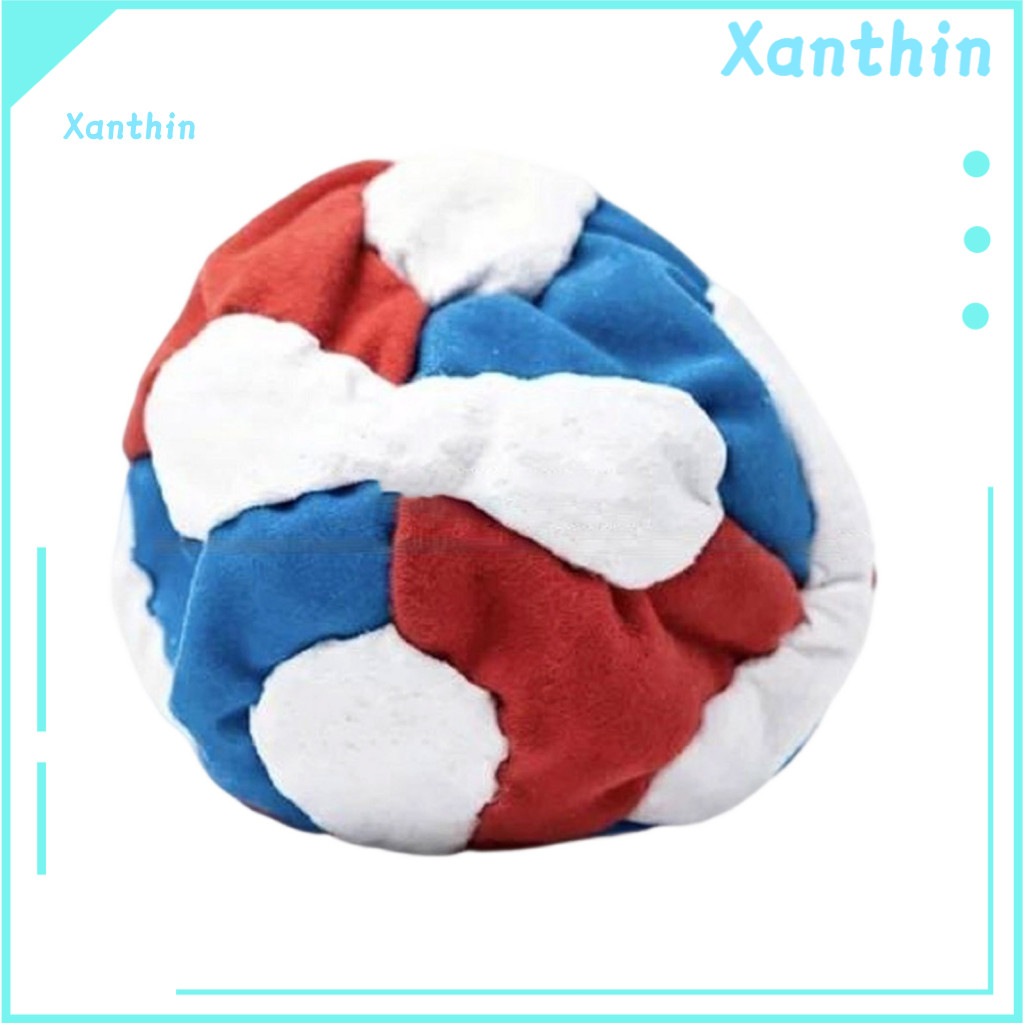Soft Footbag Juggling Balls Fabric World Handmade – Sandbag Toys for Kids Adults Perfect Outdoor Game Fun Collection D