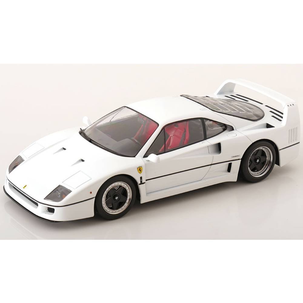 Miniatura Carro Ferrari F40 Brunei - Branco - 1:18 - KK Scale
