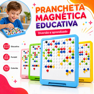 Tábua De Desenho Magnético Escrita Criativos Padrão Educacional Lousa Montessori Prancheta Autista