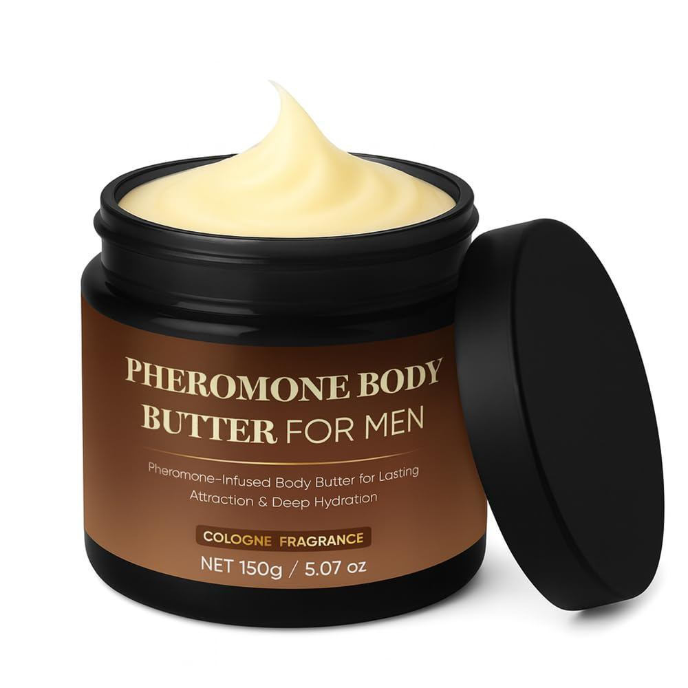 Limpador/Sérum de Limpeza/Máscara Facial com Feromônios, Manteiga Corporal, Creme Corporal com Colônia para Homens com M