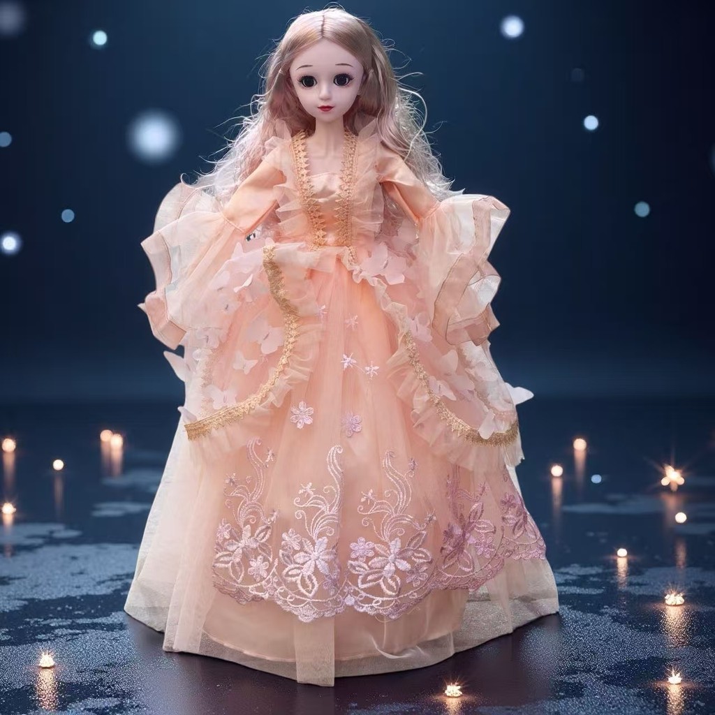 Novo produto pronto estoque 60cm elsa elsa elsa roupas de bebê 2026 brinquedo vestir terno menina princesa vestido de ca