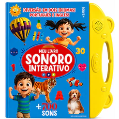 Meu Livro Sonoro Interativo - Português e Inglês - Amarelo
