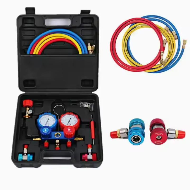 Manômetro Manifold Ar Condicionado Automotivo Para R134A R22 R404A R410A Com Maleta