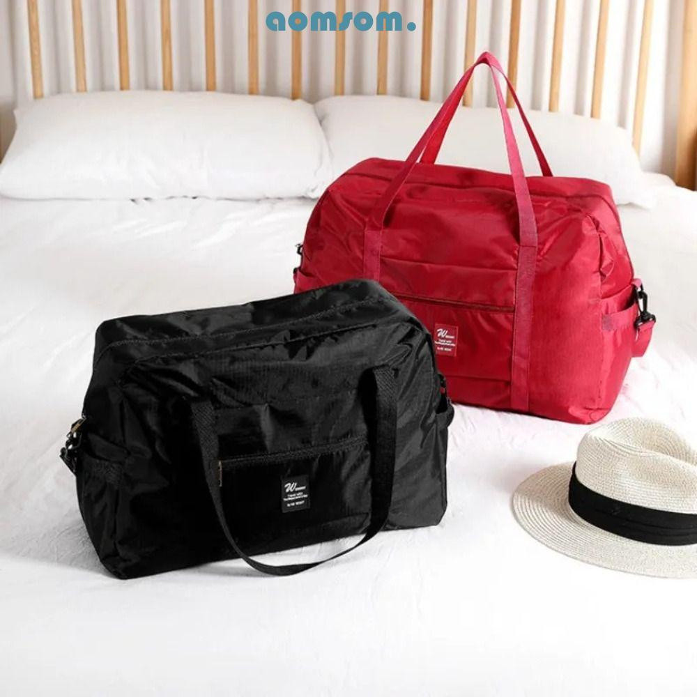 Bolsa De Bagagem De Mão AOMSOM , Fitness Dobrável , Organizador Leve De Roupas De Viagem De Grande Capacidade