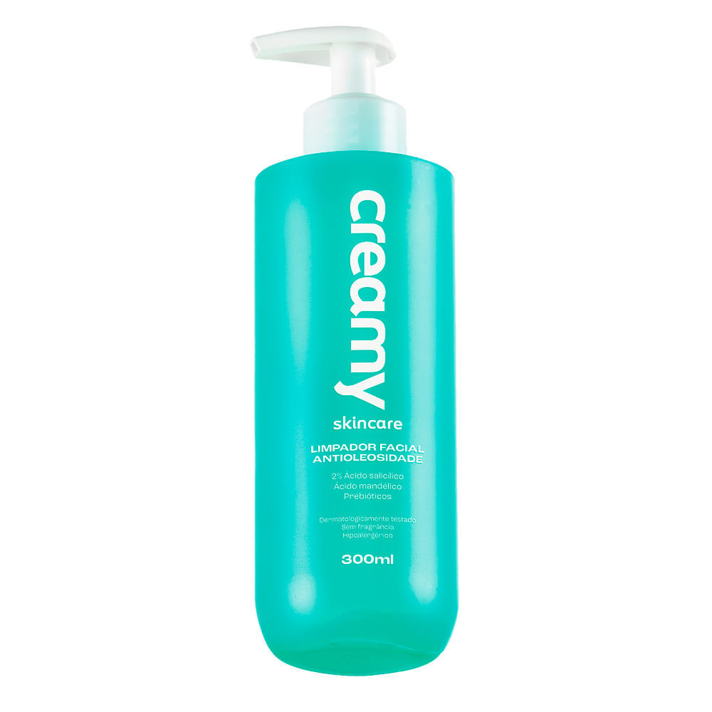 Limpador Facial Antioleosidade Creamy Skincare 300ml