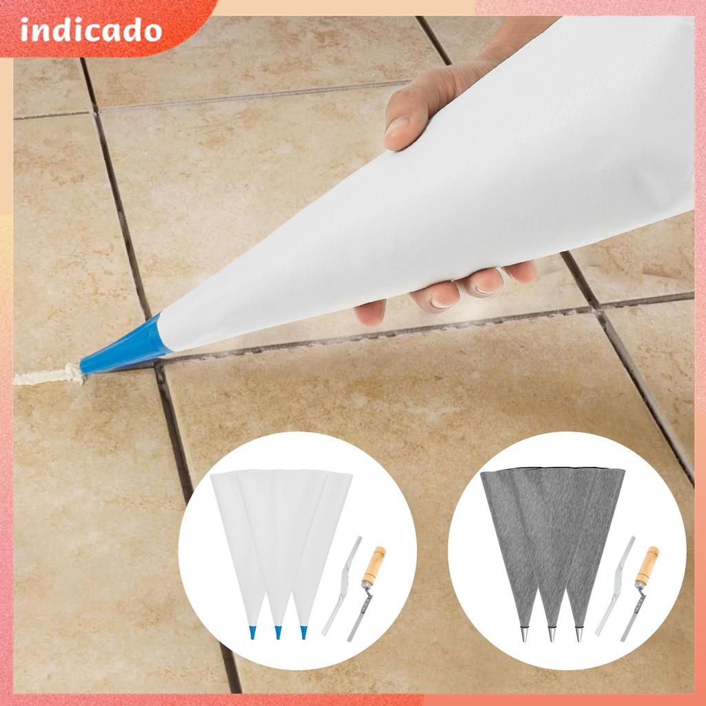 3 Pçs Saco De Argamassa De Alvenaria Resistente À Punção Ponta Selador De Cimento Para Reboco Junta De Telha Shopbc0030