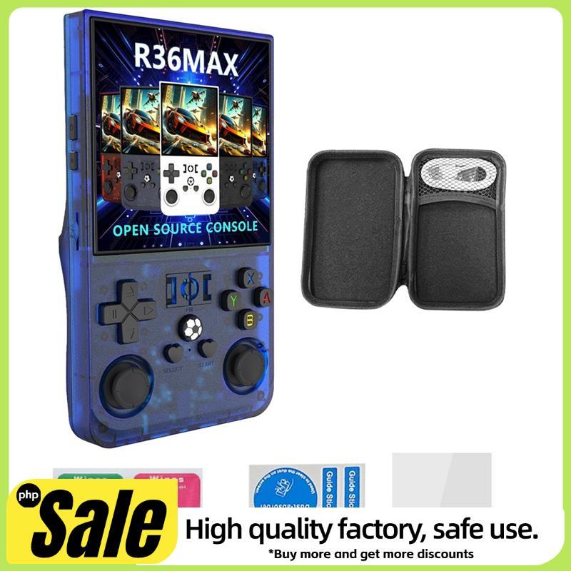 R36MAX Retro Console De Jogos Portátil 128GB 4.0 Polegada Tela IPS Bolso Player Vídeo Suporta Mais 30 Emuladores B