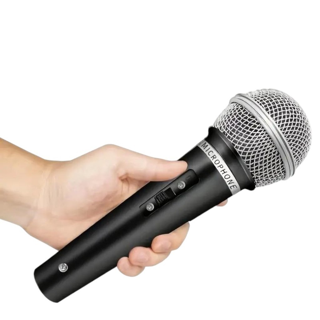 Microfone Profissional Com Fio Karaokê Dinâmico Lehmox Ley-2168