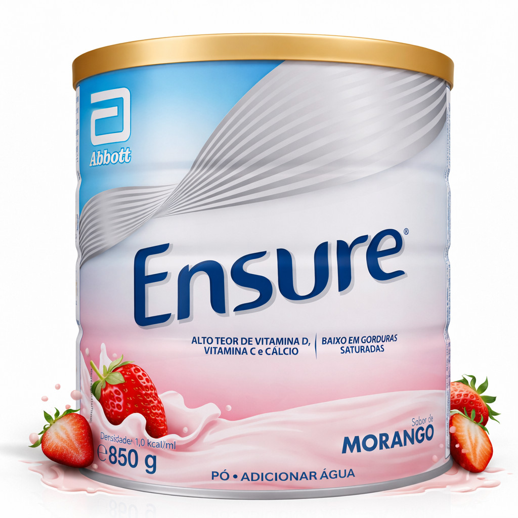 Suplemento Nutricional Ensure Morango 850g