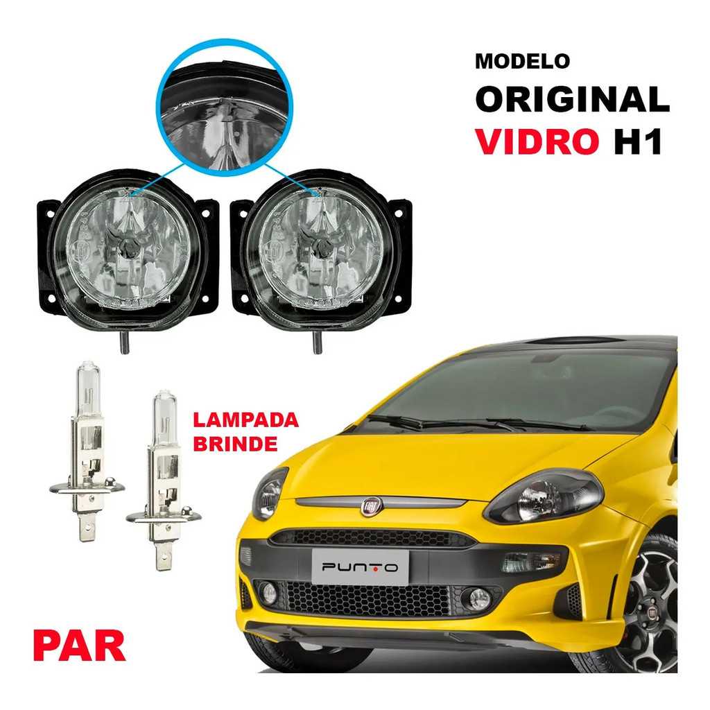 Par Farolete Punto Blackmotion Lampada H1 Dualogic 2014