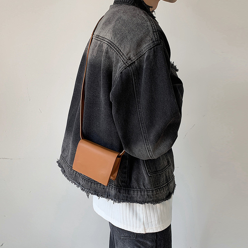 Ins Super quente minimalista Mini saco das mulheres dos homens estilo Unisex batom moeda bolsa mensageiro caixa decorati