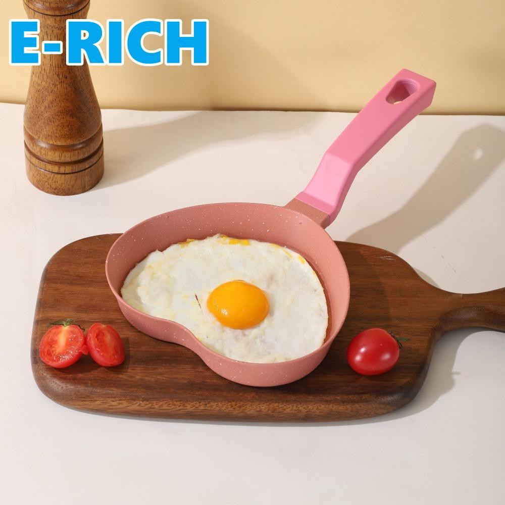 ERICH1 Panela De Omelete Em Formato De Coração , Frigideira Antiaderente De Liga De Alumínio Para Ovos , Panqueca Univer