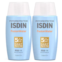 Kit 2 Protetor Solar Isdin Fusion Water 5 Stars Oil Control FPS 60 50ml