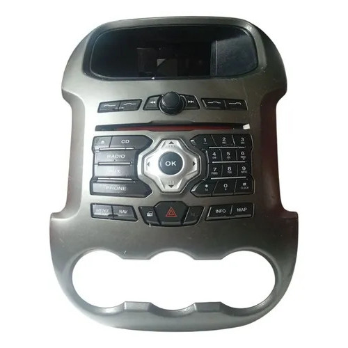 Moldura Central Painel Com Rádio Ford Ranger 2013 2016