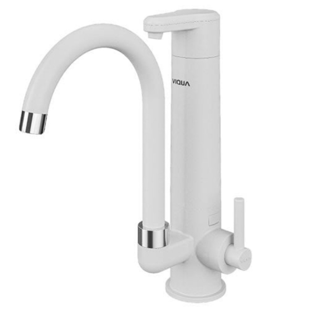 Torneira Mesa Bica Móvel Purificador Lagune Vitalité Branco - Viqua