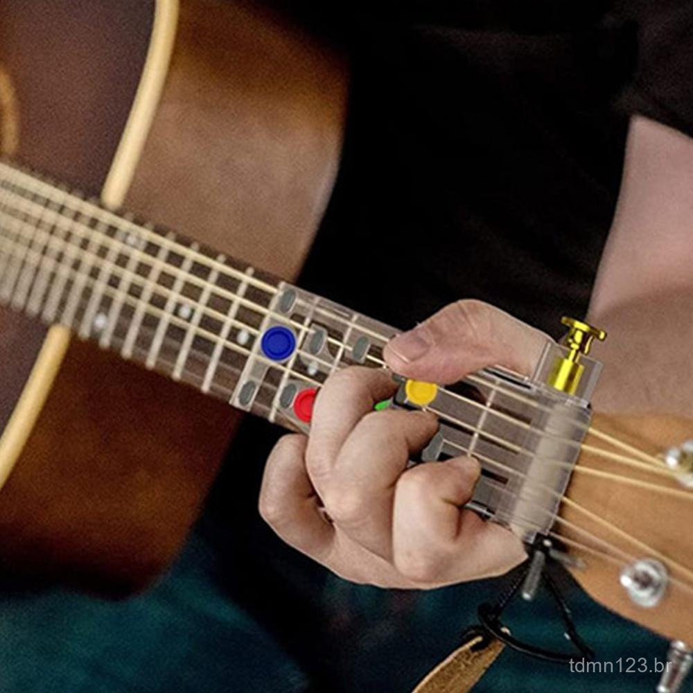 Treinador para Iniciantes em Guitarra, Ferramenta de Aprendizagem de Acordes para Guitarra Acústica, Acessórios para Prá