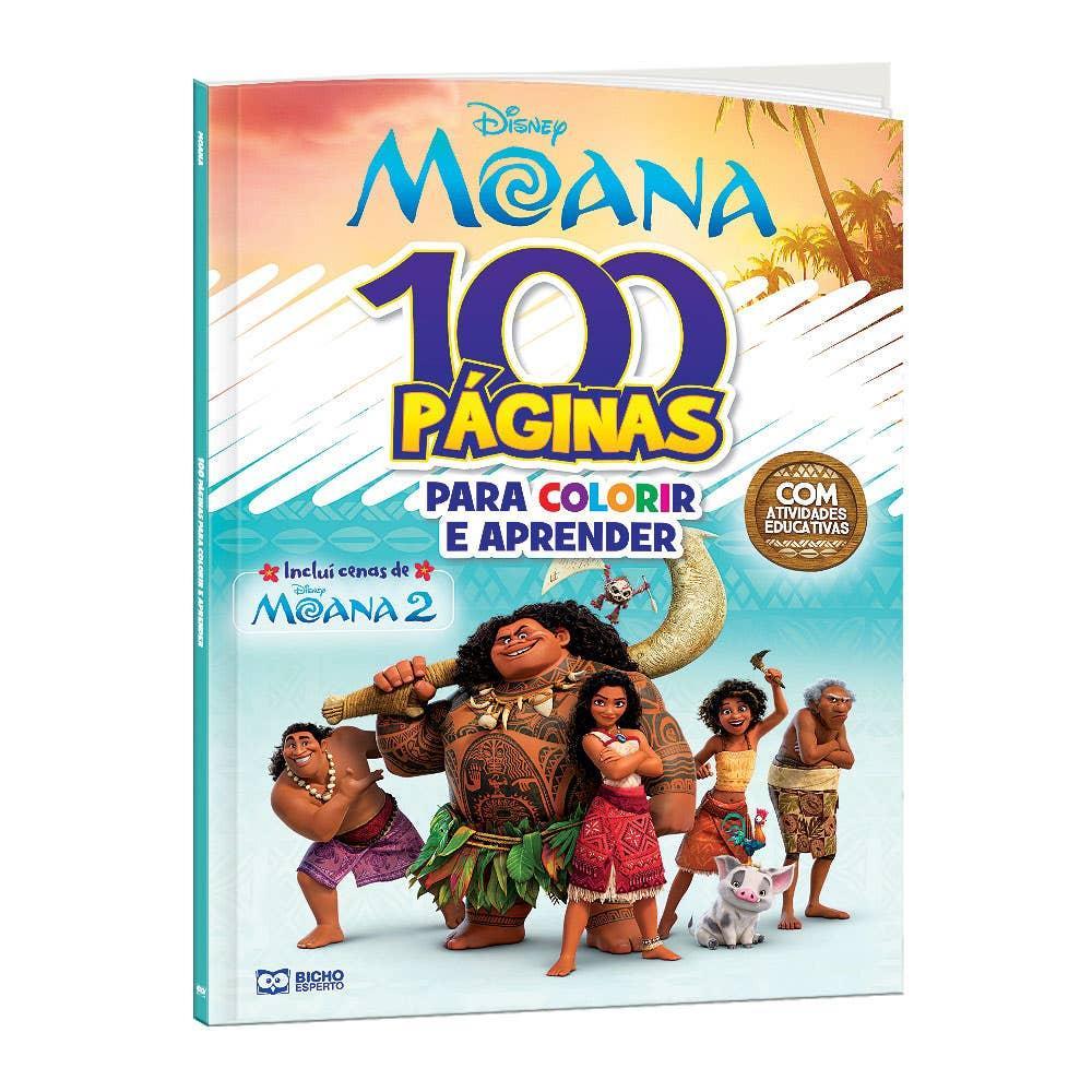 Livro de Colorir Disney Moana 2 100 Páginas