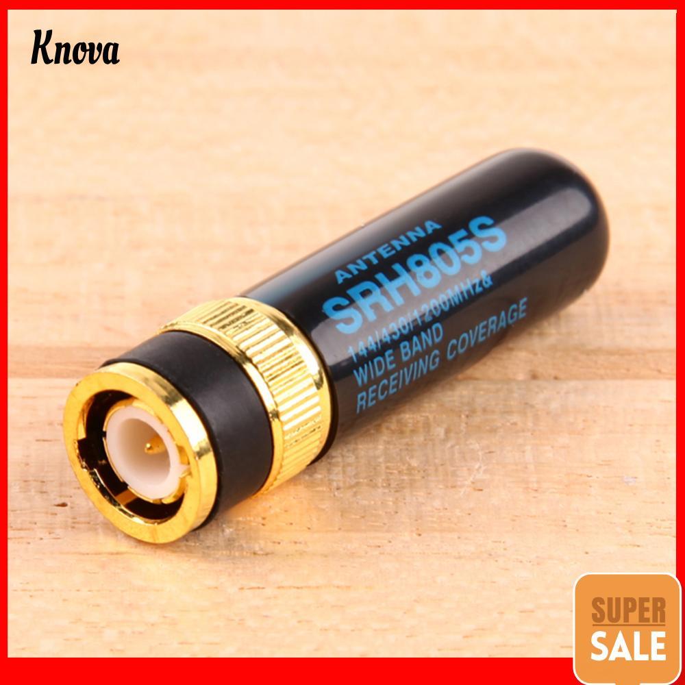 Antena De Banda Dupla Mini SRH805S BNC-M Para Rádio Kenwood TK320 Icom Yaesu