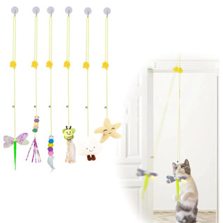 Brinquedo para Gato Interativo  para Pendurar em Porta Teto Antiestresse Divertido